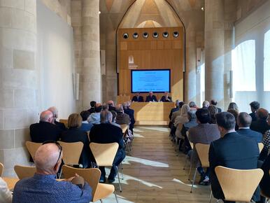 Presentation of the book 'Compendi del Cànon Bíblic' at the Sagrada Família